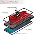 LeYi Compatible with Samsung A50 Case, Samsung Galaxy A50 Case with 2 Screen Protector, Shockproof [Military-Grade] Heavy Duty Protective Case Cover with Kickstand for Galaxy A50/A30S/A50S Red