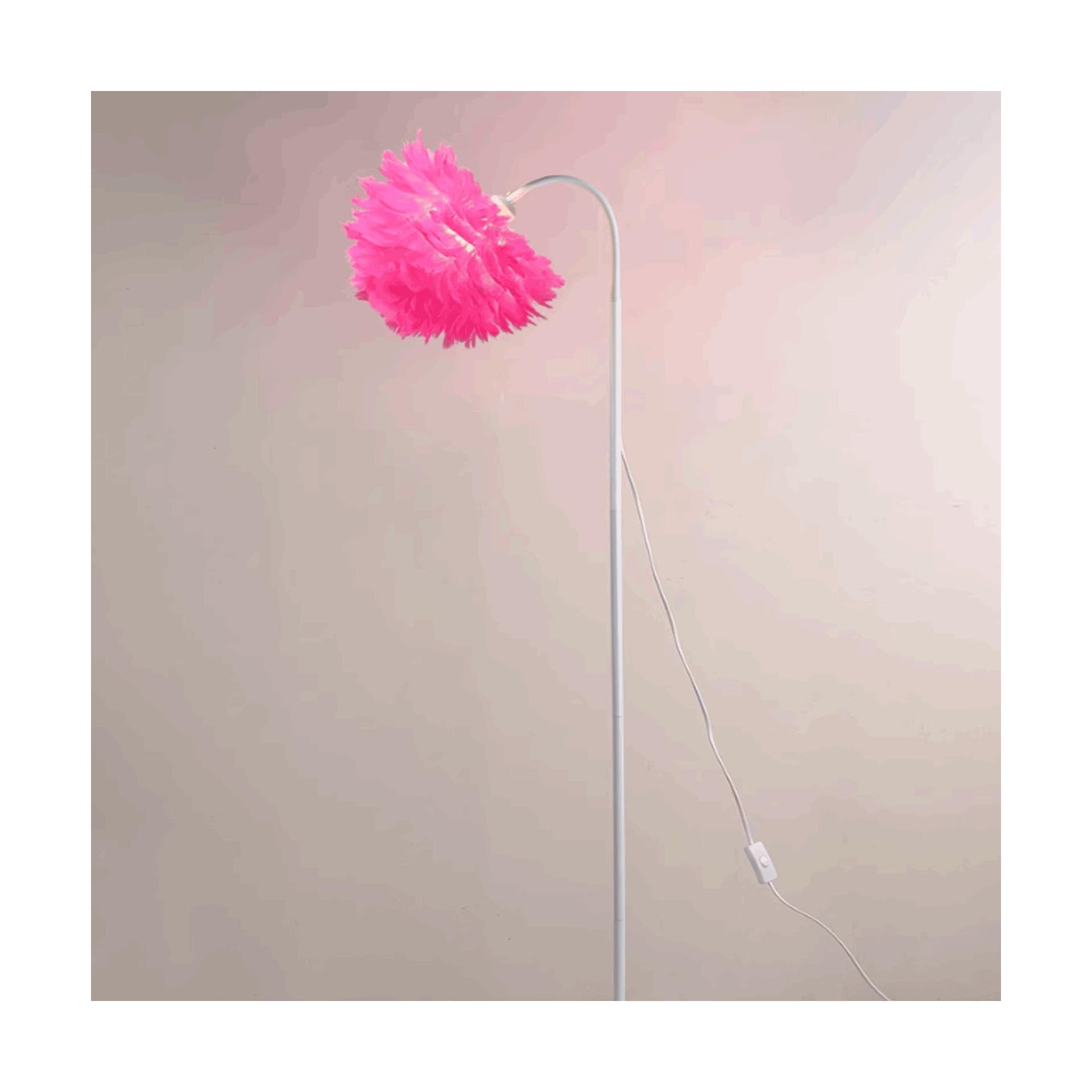 Lámpara de hierro creativa con diseño de plumas exclusivo para salón