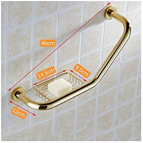 Barre d'attrape à angle antidérapante en inox pour sécuriser la douche - 3