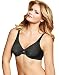 Lilyette by Bali Women's Dream Plunge Into Comfort Keyhole Minimizer, Black Jacquard, 38C