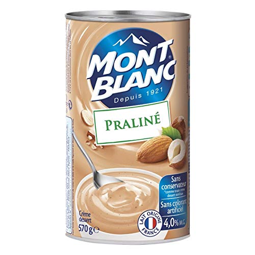 Mont Blanc - Crème Dessert Au Praliné 570G - Lot De 4 - Vendu Par Lot - Livraison Gratuite En France