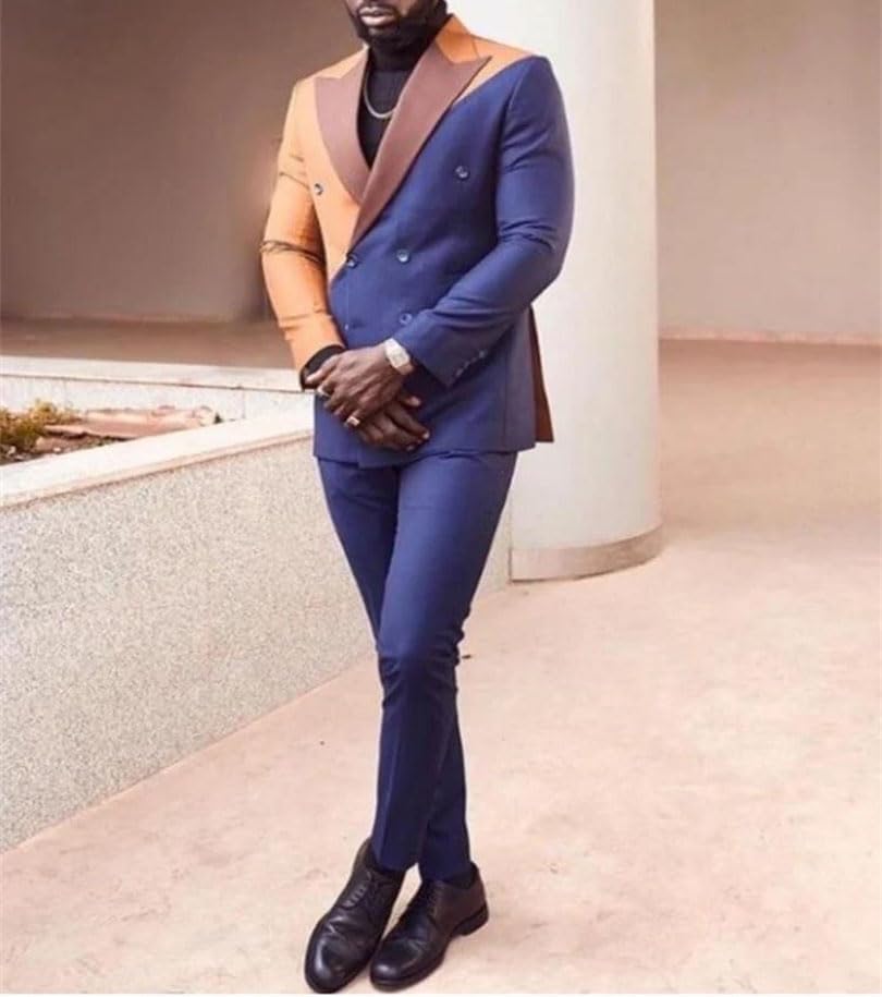 Men's Business Peak Suit - Double Breasted Groom | Blazer Tuxedos3