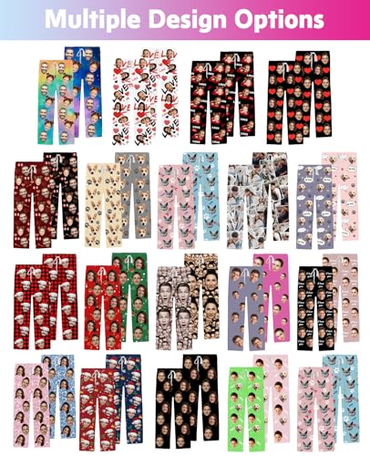 Personalized Pajamas Custom Pet Pajamas Face Pajama Pants Pj Pant with Photo for Women Men Customized Sleep Bottoms Gifts2