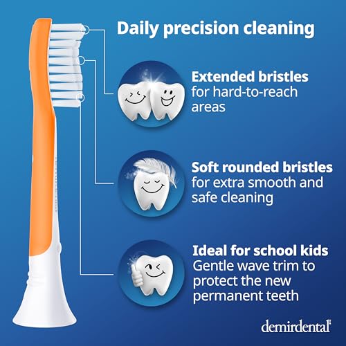 8-Pack Replacement Toothbrush Heads Compatible with Sonicare Kids by demirdental - Used condition - US$22.75