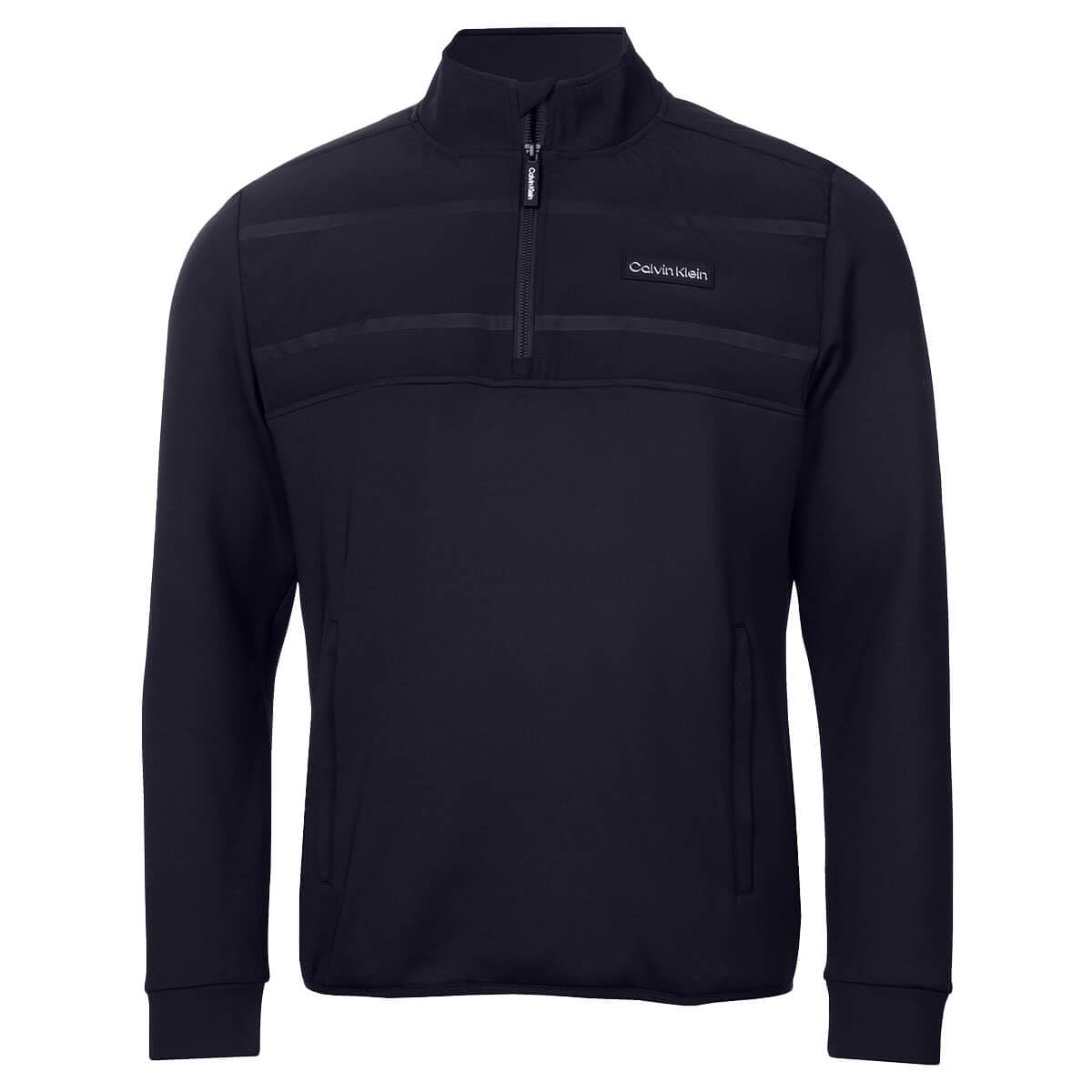 Calvin Klein Men's Navy Houston Hybrid Full Zip Sweater - L