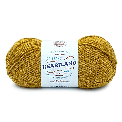 Image of Lion Brand Yarn, Worsted-Weight Heartland Yarn for Knitting, Crocheting, and Crafting, Canyonlands, 1 Pack