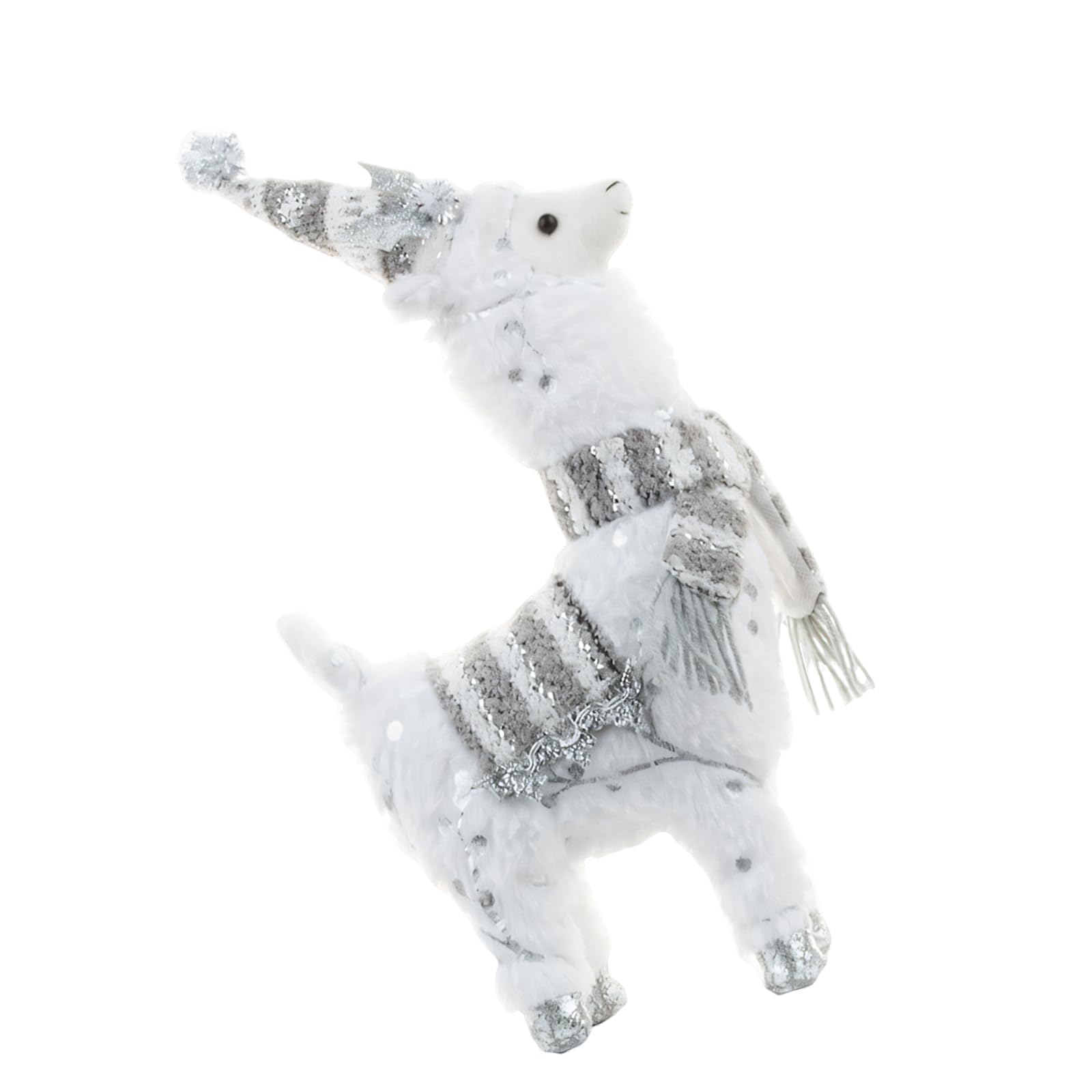 Elnwnnkc Lovely Christmas Alpacas Animal Decoration Christmas Scene Arrange Perfect for Festive Tabletop and Shelf Display Scene Arrange