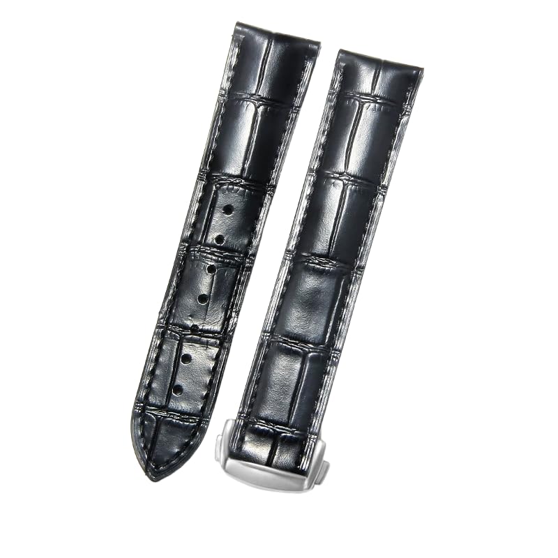 PELLE VERA PREMIUM: Realizzato in pelle bovina di alta qualità, questo cinturino offre una morbidezza e una flessibilità eccezionali per un comfort che dura tutto il giorno, mentre la sua struttura robusta garantisce una durevolezza duratura e una sensazione raffinata.