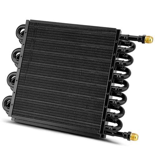GDUKOP Upgrade 16 Pass Aluminium Transmission Oil Cooler, 1/2" Universal