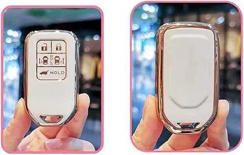 Miniatura 3 de ontto Funda para llavero de 5 botones para Honda New Elysion Odyssey 2022, protección completa, funda inteligente para llave de automóvil, color