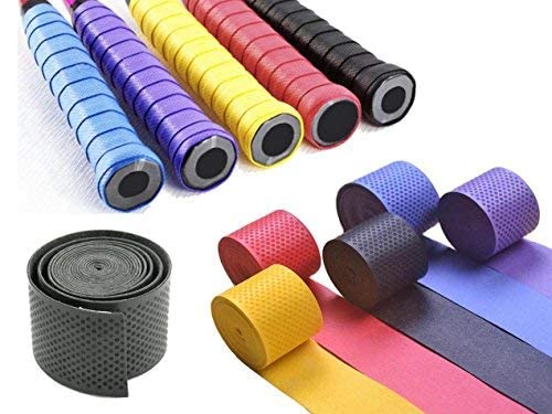 Synthetic Grip Badminton/Tennis/Squash Racket Super Tacky Touch Grip (Pack of 5)-image-13