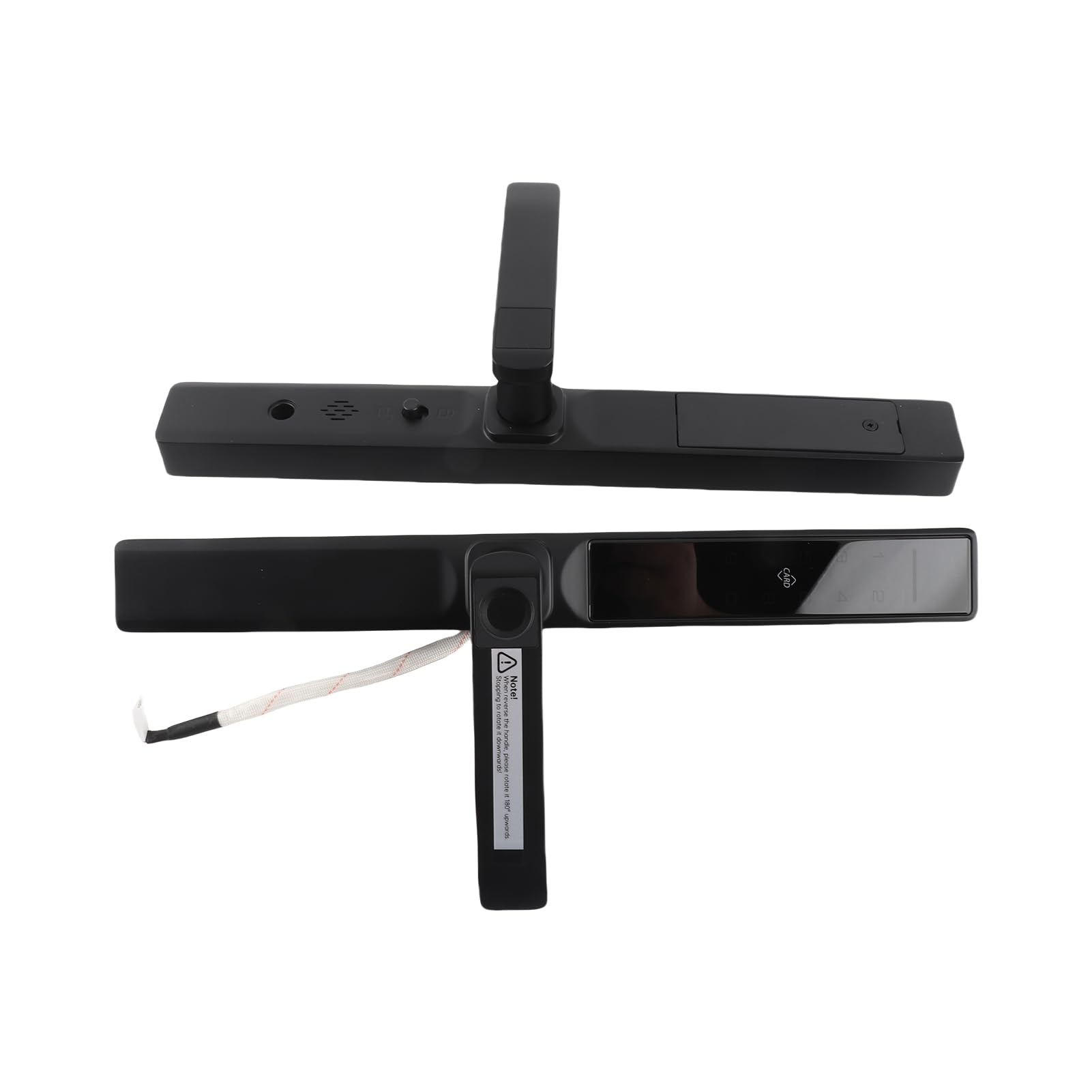 Inteligentny Zamek do Drzwi WiFi, System Bezkluczykowy z Zaawansowanymi Funkcjami Antykradzieżowymi, Stop Aluminium, dla Bezpieczeństwa w Domu (BLACK)
