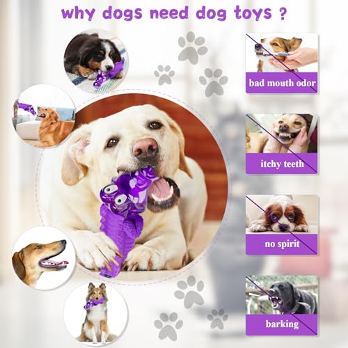 Image of Fuufome Dog Chew Toys for Aggressive Chewers, Tough for Medium Large Breed | Indestructible Nylon for Chewing,Milk Flavor to keep Them Busy,Relieve Boredom