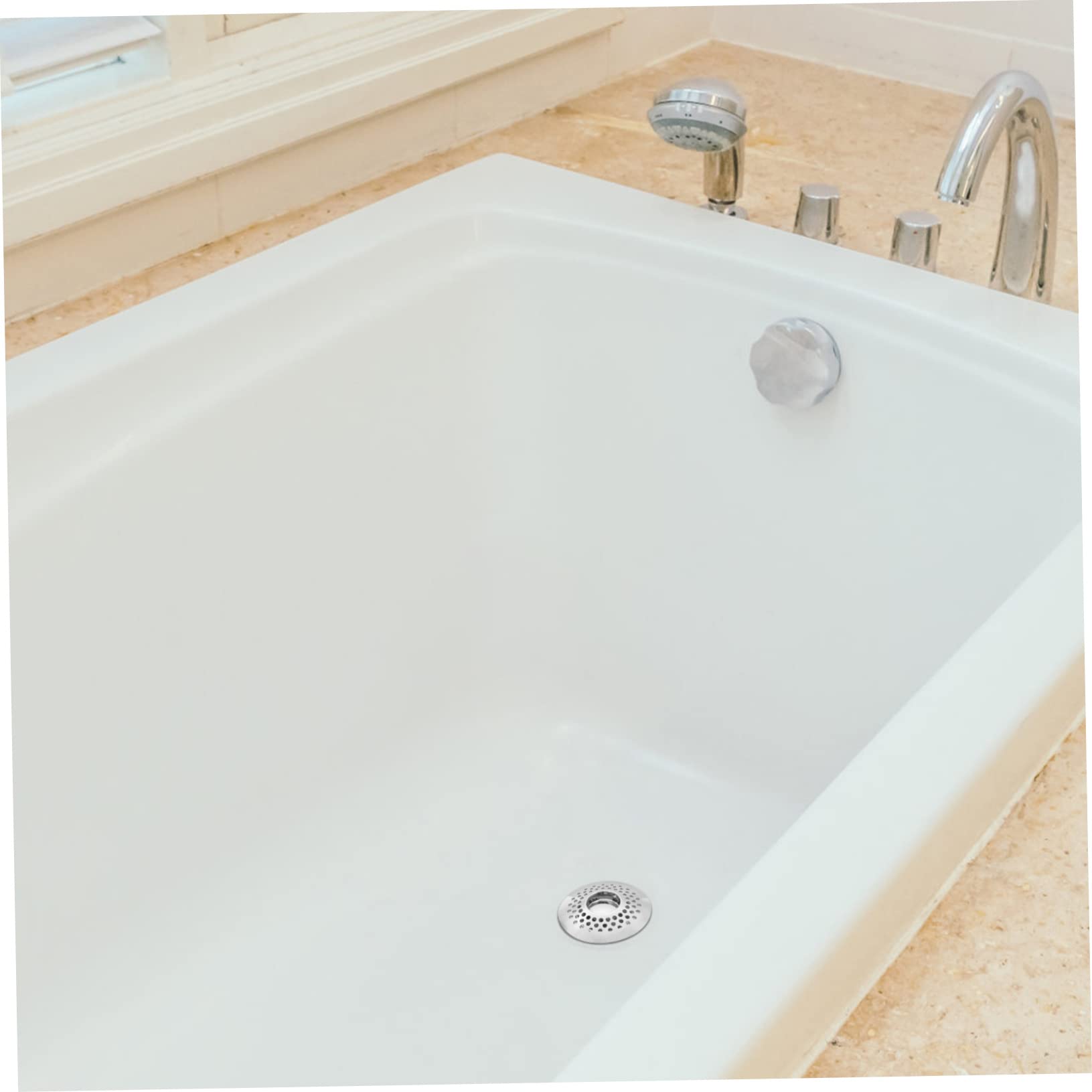 Angoily 2stücke Drain Stopper Badewanne Hochwertiger Badewannenstöpsel Mit Haarsieb Effektiver Haarfänger Für Abfluss Für Badewannen Und Duschen Rostfrei Und Langlebig