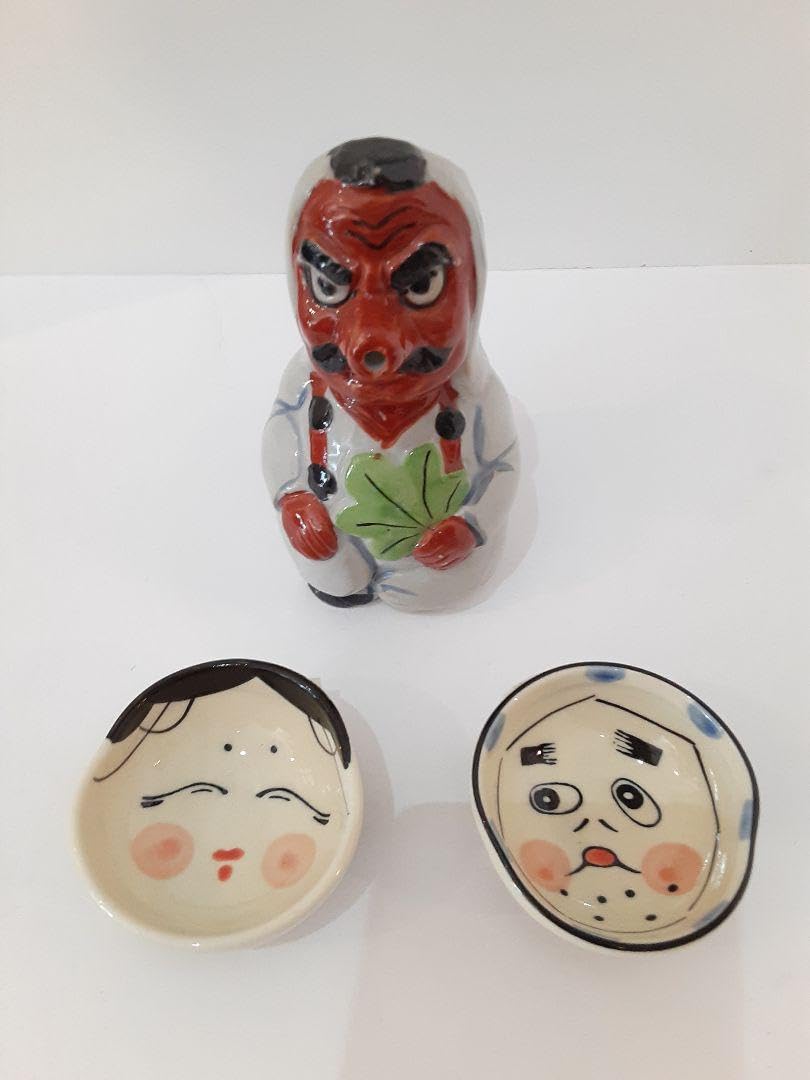 Amazon.co.jp: 天狗 徳利 おかめ、ひょっとこ 盃 セット : おもちゃ