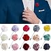 JLIKA Lapel Pins for Men Flower Pin Rose for Wedding Boutonniere Stick Boutineers (Set of 15 PINS) (Assorted Mix)