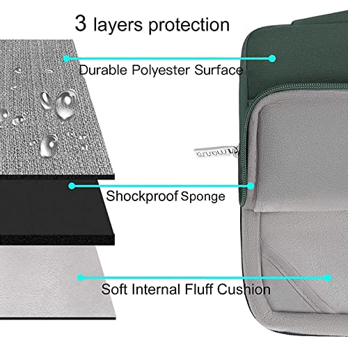 Image of MOSISO Compatible with MacBook Air 15 inch Case M5 2026 M4 M3 M2 2025-2023 | A3448 A3241 A3114 A2941, Protective Hard Shell&Carrying Sleeve Bag&Keyboard Cover&Webcam Cover&Screen Film, Emerald Green