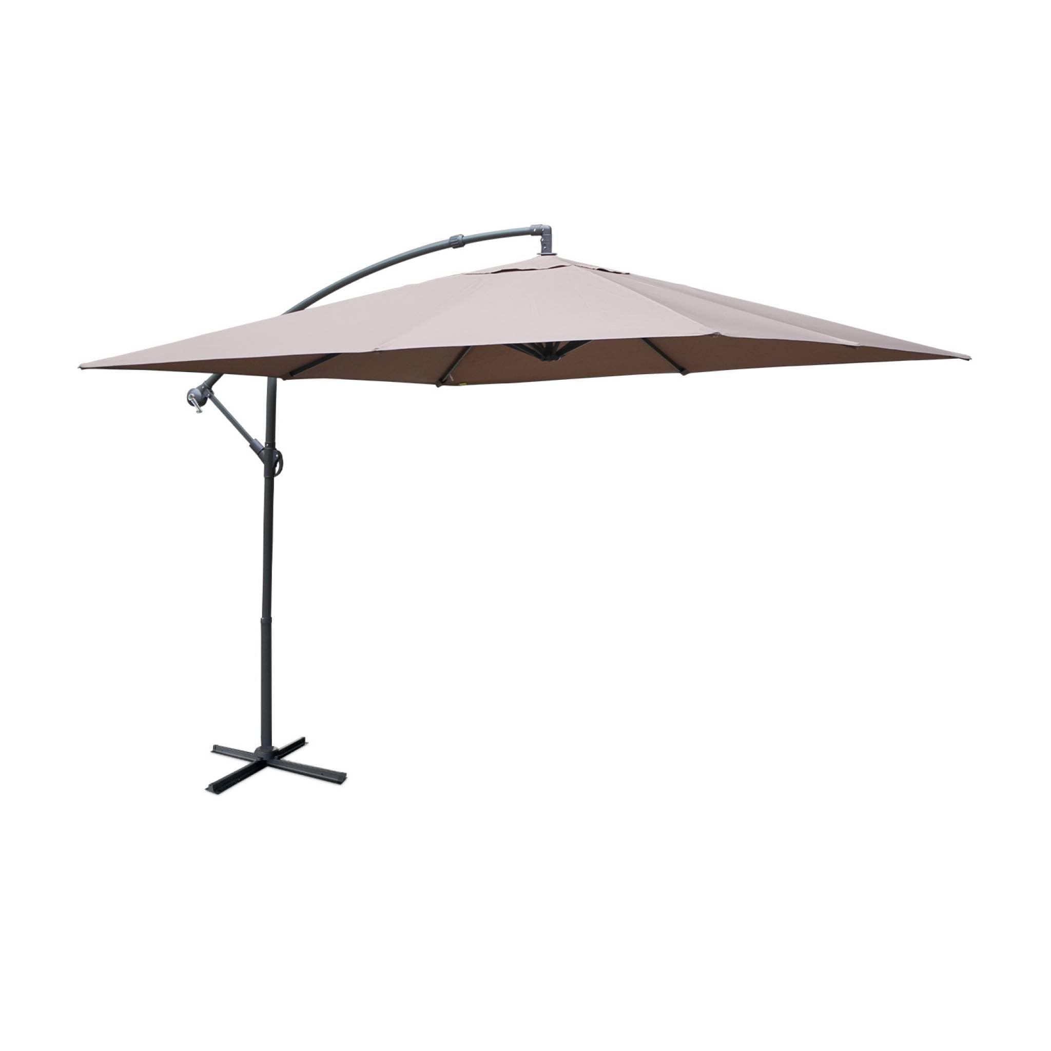 Alice's Garden - Parasol, excéntrico cuadrado de 3x3m - Pardo - HARDELOT