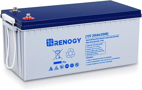 Miniatura 8 de Renogy Batería de gel híbrida de ciclo profundo de 12 V y 100 AH más de 750 ciclos recargable para viento solar caravana campamento marino UPS motor