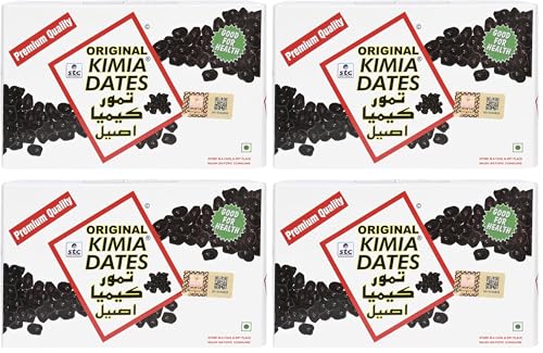 Image of Kimia Dates Original Mazafati Dates - Pack of 4 (500gm Each) | Juicy & Delicious Khajoor, Khajur | Healthy Snacks | Rich in Fibre | Perfect for Snacking (Carton Box)