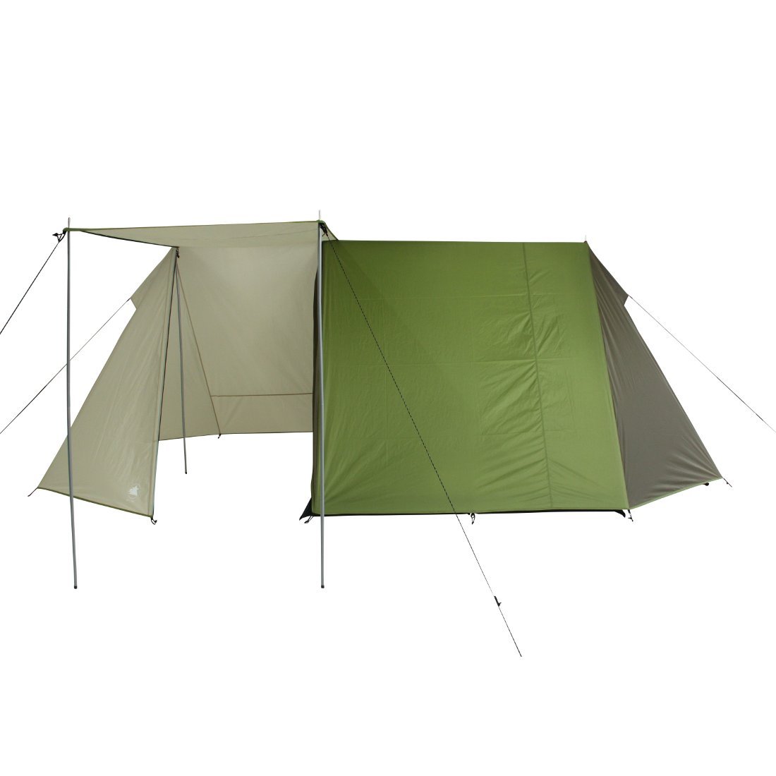 10T Hauszelt für 3 Personen, Farben & Art des Vorbau zur Wahl - Vorraum mit Vorder- oder Seiteneingang, wasserdichtes Hauszelt, 3000mm Firstzelt, Campingzelt, Familienzelt