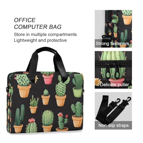 Maletín para portátil ALAZA con estampado de cactus miniatura 5