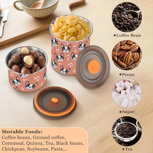Contenedor de café hermético acero inox 900 ml miniatura 5