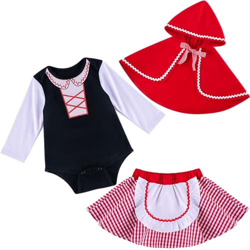 Disfraz para bebé Caperucita Roja para Halloween miniatura 3