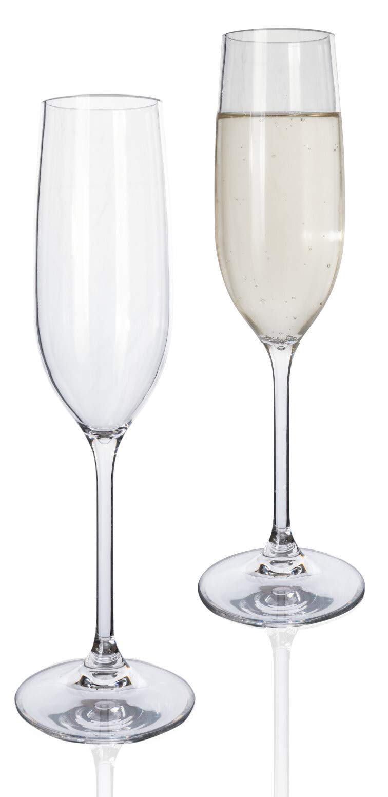 Moritz 8 Stück Timo Camping Gläser Set Weißwein Rotwein Wasser und Champagner Gläser bruchfest kratzfest