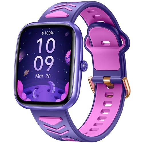 Smartwatch Fitness Orologio Bambini Digitale: 1.75" per Bambini Smart Watch con Contapassi Cronometro Compatibile per Android iOS Impermeabile Monitor Del Sonno Regalo per Ragazzi Ragazze Adolescenti