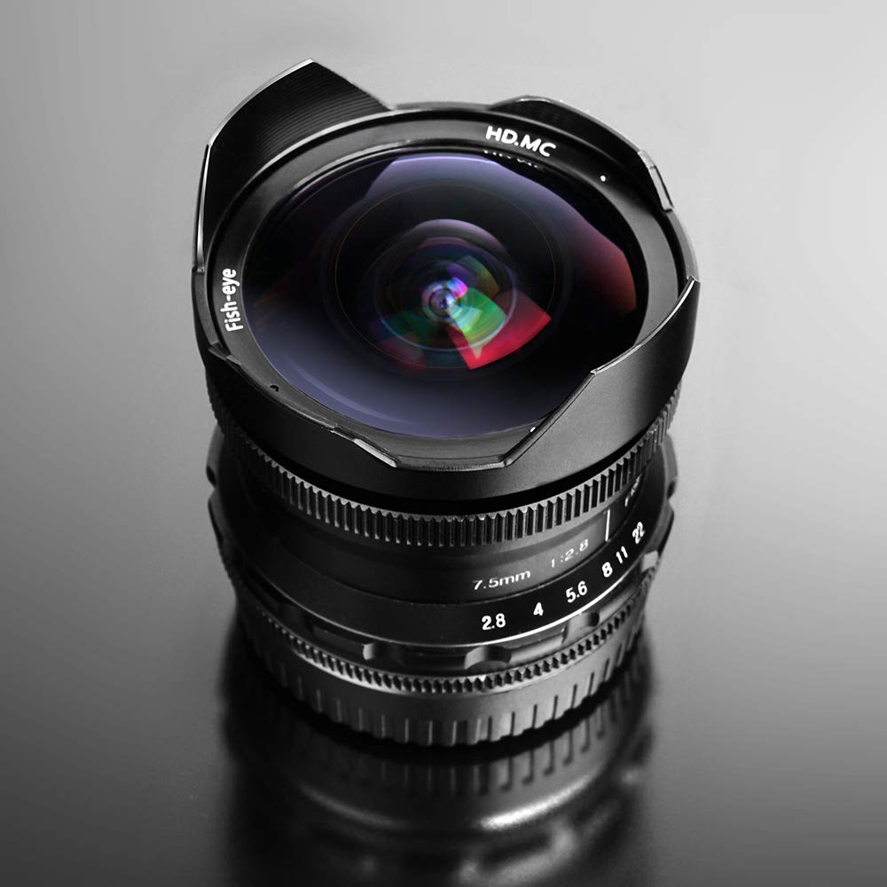 Amazon | PERGEAR 7.5mm F2.8 カメラ交換レンズ 超広角 魚眼レンズ