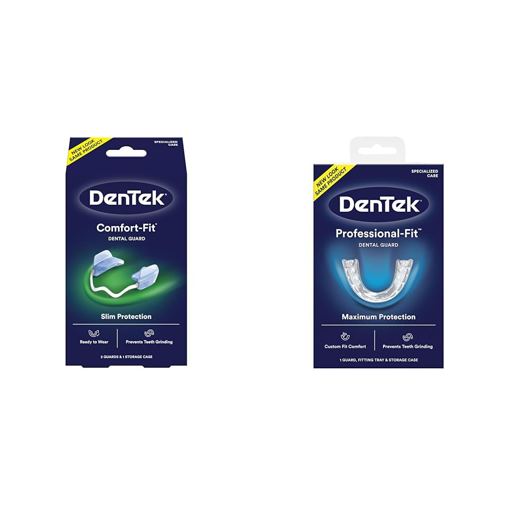 DenTek Teeth Grinding Dental Guard Kit with Comfort Fit and Professional Fit, 1 Count Each