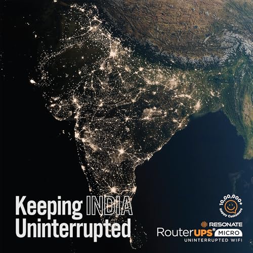 RESONATE RouterUPS® Micro | Original Router UPS for 12V WiFi Router & Modem (Supports up to 2A - 4000mAh Power Backup - 3 Hours Internet During... - Image 7