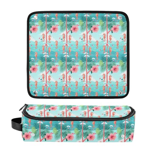 Bolsa de viaje para herramientas de cabello con tapete resistente al calor impermeable para planchas y rizadores, organizador para mujeres miniatura 3