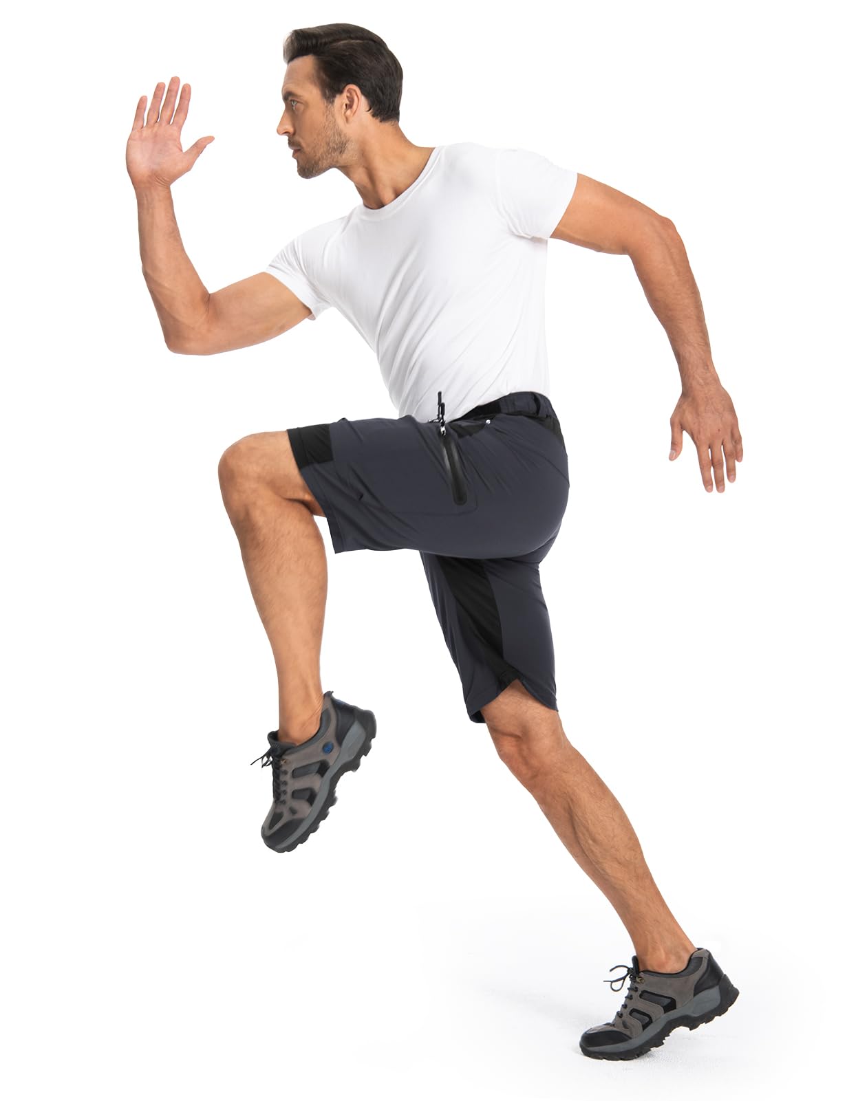 Hiauspor Mountain Bike Shorts Pantalones Cortos Cargo para Hombre