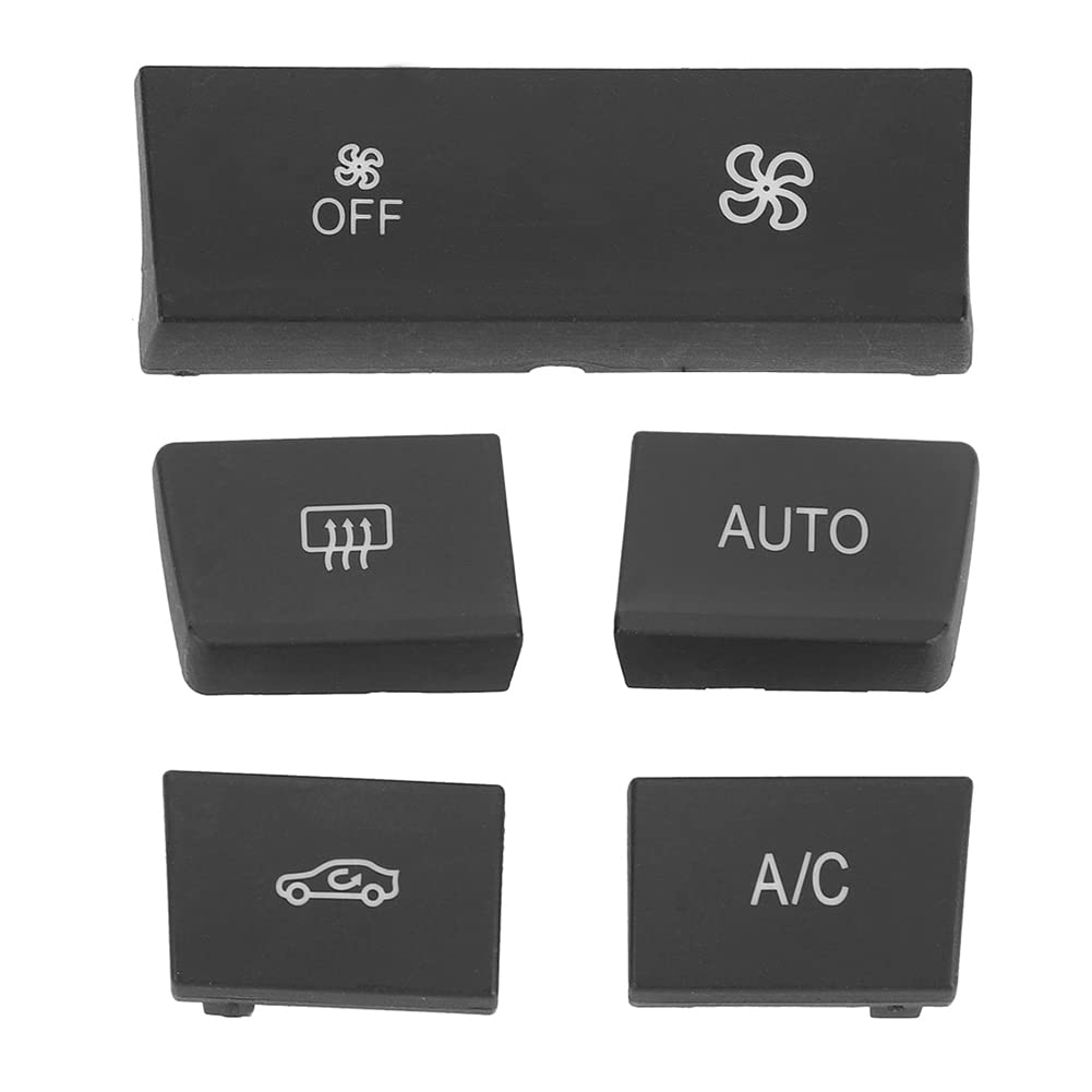 Brilluxa AC Control Button Set, 5pcs Air Conditioning Buttons, Fits 1 2 3 4 Series F Chassis 13-18, Car AC Button Replacement