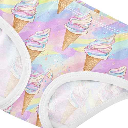 Girls Underwear Soft Cotton Ice Cream Cones Kids Panties in Sizes 2/3t, 4t, 5t, 6 and 84