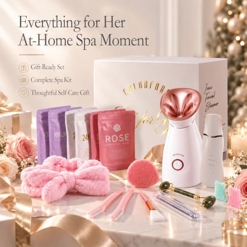Colorfarm Facial Steamer Spa Kit with 17 Tools, Skin Care Gifts for Women - Image 3
