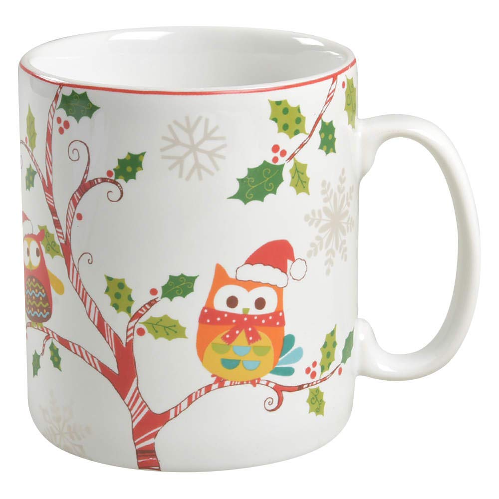 Enchanted Woods Owl Multi Colored Extra Large Fine China Coffee |  Desertcart Belize