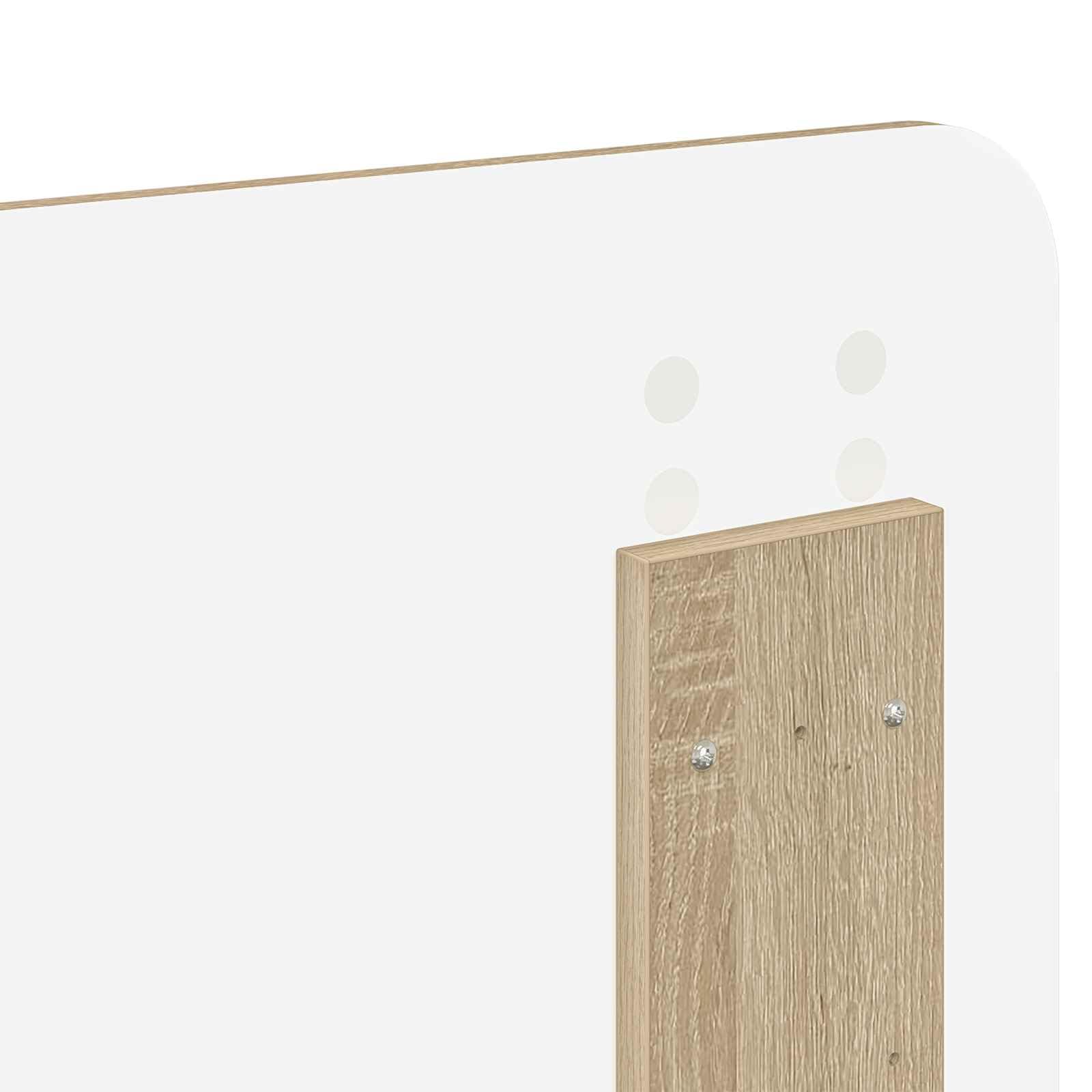 Genérico Cabecero Roble Sonoma 150 cm Madera contrachapada, Cabeceros y pies de Cama Marrón,887871