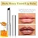 HHLTOH Honey Lipstick Tinted Lip Balm - Sheer Hydrating Lipstick for All Skin Tones - Moisturizing Lip Color, Nourishing Lip Balm with a Hint of Natural Black Cherry Tint Vegan & Cruelty-Free 01# Dark