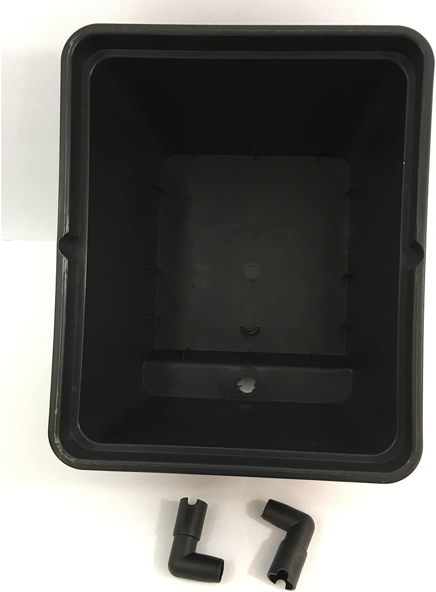Hydroponic Bato Dutch Bucket, 11 Liter, with Siphon Elbows, 12" x 10" x 9" - 10 Pack