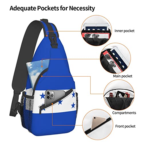 Mochila bandolera unisex negra para uso diario miniatura 5