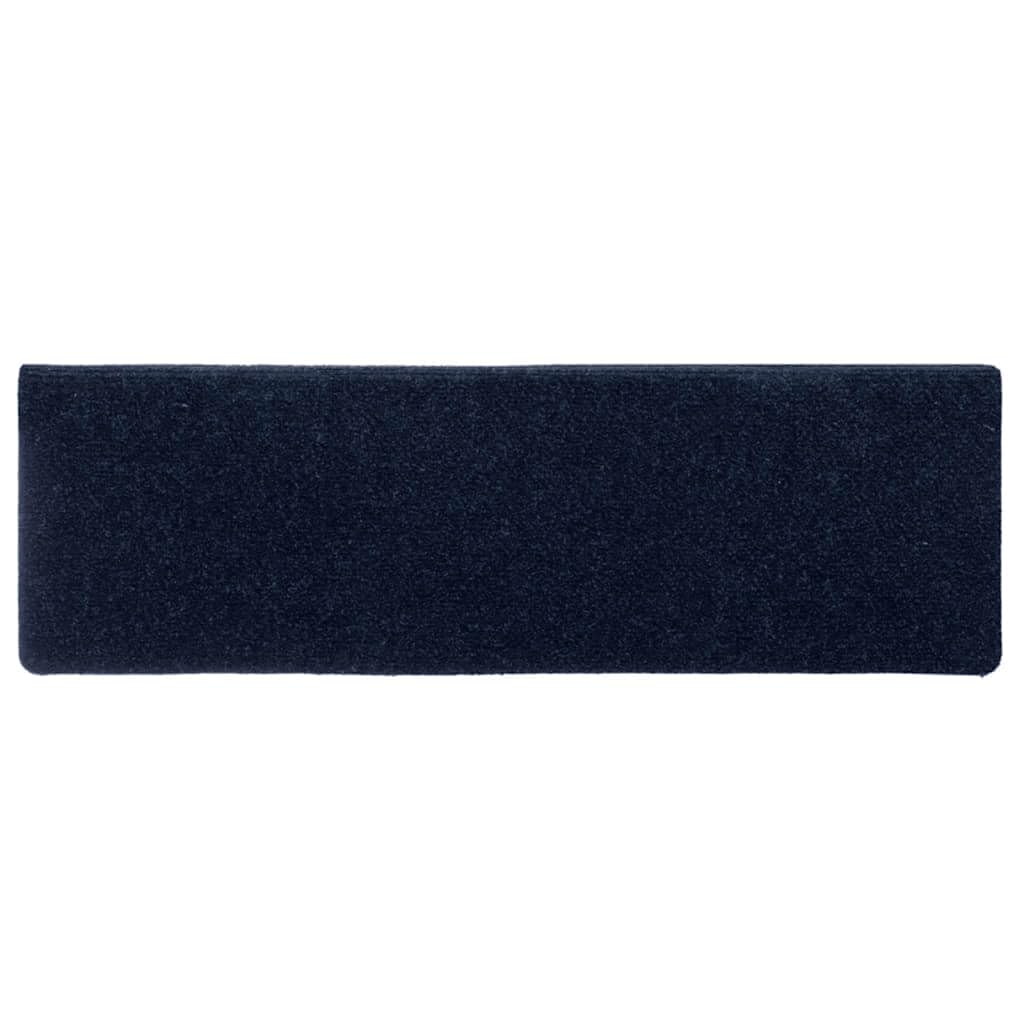 Samoprzylepne maty na schody, granatowe, 30 szt., 65 x 21 x 4 cm, prostokątna krawędź, ochrona podłogi, ochrona podłogi