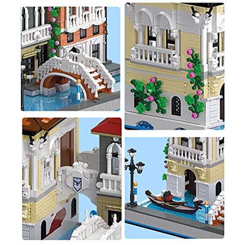 YaYashow Straßenansicht von Venedig Haus Bausteine Bausatz, Modular Buildings, Konstruktionsspielzeug Kompatibel mit… – Bild 5