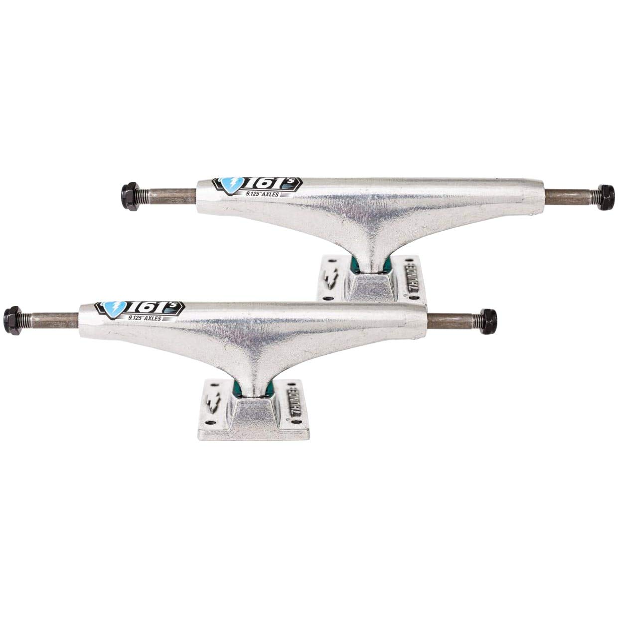 Thunder 161 Silver Polished Skateboard Trucks 9.125" Axle (Set of 2)