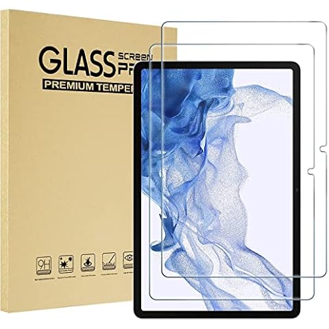 ProCase [2 Pack] Screen Protector for Galaxy Tab S8 Plus 2022 / Tab S7 FE 2021 / Tab S7 Plus 2020, Tempered Glass Screen Film Guard -Clear Cover