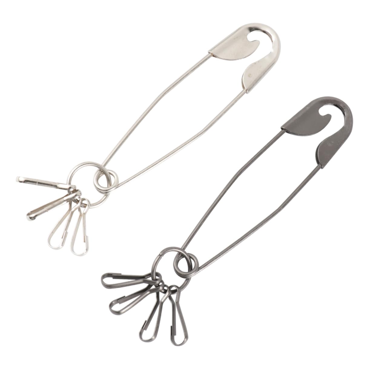 FRCOLOR Keychain Carabiner Clip Vintage Metal Keychain Keyring for Home Office Random Color