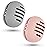 Fauxomor 2 Pcs Makeup Sponge Holder,Double-Sided Breathable Silicone Beauty Blender Holder for Travel or Daily,Shatterproof Make-up Travel Case Quick Drying Easy to Carry,Grey+Pink