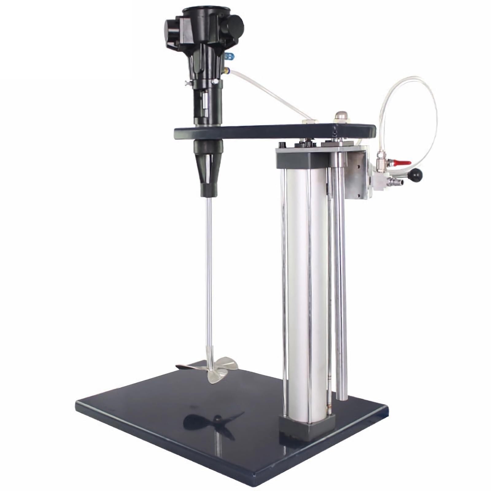 Agitador neumático de pintura de 50 galones, agitador de pintura de elevación automática con soporte, agitador de aire vertical, altura ajustable, herramienta for mezclar pintura